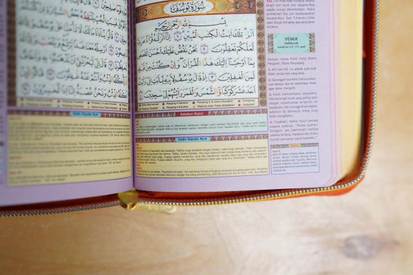 Al-Mughni : Quran Tajwid Pelangi Dompet Resleting Kecil (A6) - Gambar 3